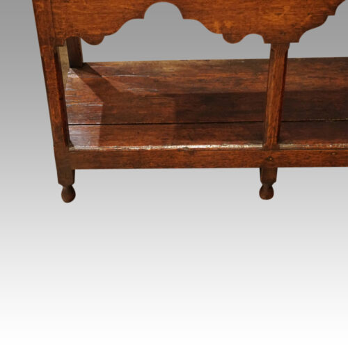 Antique oak arched dresser potboard