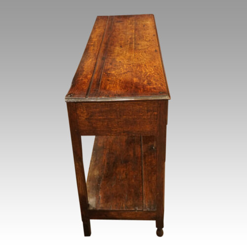 Antique oak arched dresser top