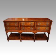 Antique oak dresser base