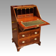 Edwardian inlaid mahogany bureau open