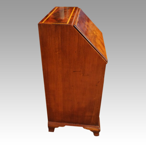 Edwardian inlaid mahogany bureau side