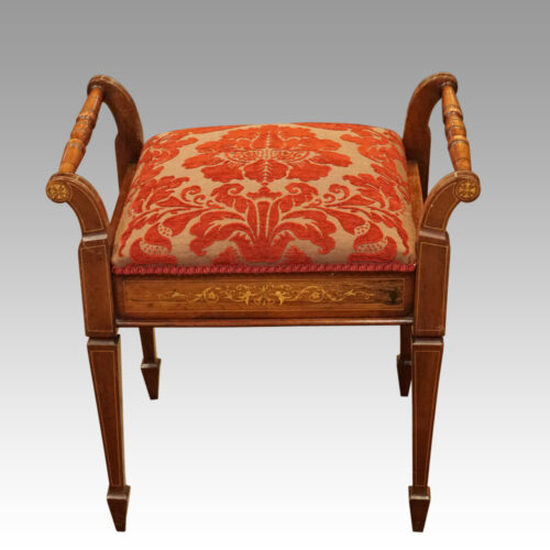 Edwardian inlaid stool