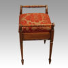 Edwardian inlaid stool end