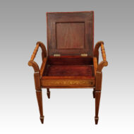 Edwardian inlaid stool interior