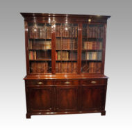 Edwardian mahogany library bookcaseby Warings of Liverpool