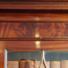 Edwardian mahogany library bookcaseby Warings of Liverpool cornice flame