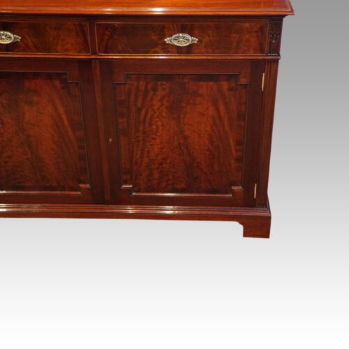 Edwardian mahogany library bookcaseby Warings of Liverpool door