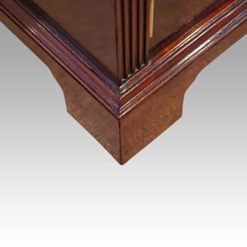 Edwardian mahogany library bookcaseby Warings of Liverpool foot