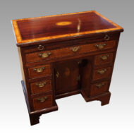 George III inlaid kneehole angle
