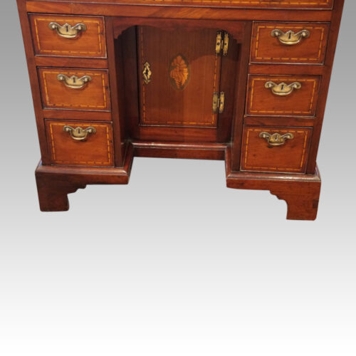 George III inlaid kneehole base