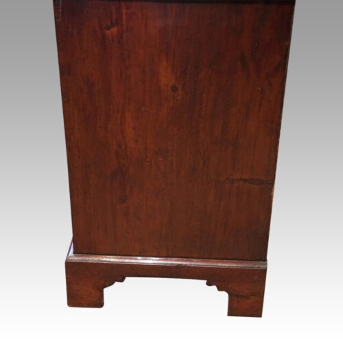 George III inlaid kneehole side