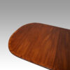 George V mahogany pedestal dining table D-end
