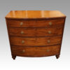 Georgian mahogany bow chest