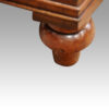 Georgian mahogany bow chest foot detail