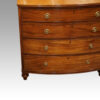 Georgian mahogany bow chest front