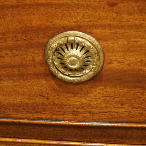 Georgian mahogany bow chest handle