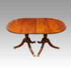 Georgian style mahogany dining table without leaves