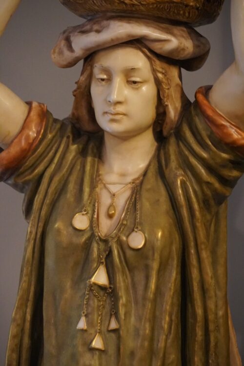 Large Royal Dux figure detail