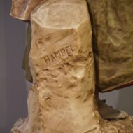 Large Royal Dux figure signature