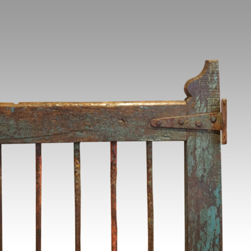 Pair antique dog gates hinge