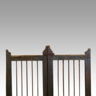 Pair antique dog gates top