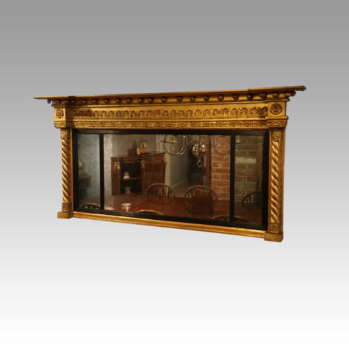 Regency gilt overmantle mirror distance