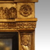 Regency gilt overmantle mirror rosette