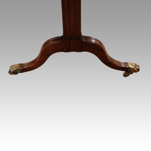 Regency mahogany inlaid sofa table end support