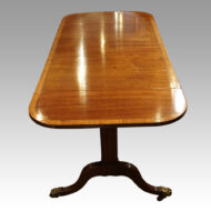 Regency mahogany inlaid sofa table top view