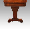 Regency mahogany small library table end supports