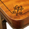 Regency mahogany small library table inlay