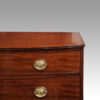 Regency mahogany tall bow chest handle