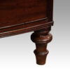 Regency mahogany tall bow chest turned feet