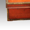 Regency red leather camphorwood trunk brass edge
