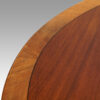 Regency style mahogany deep banded dining table detail of banding