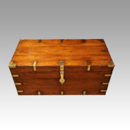 Victorian brass bound campaign chest