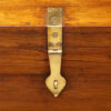 Victorian brass bound campaign chest hasp