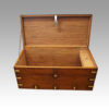 Victorian brass bound campaign chest interior