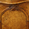 Victorian inlaid walnut side cabinet arched door
