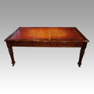Victorian mahogany 6 drawer partners writing table