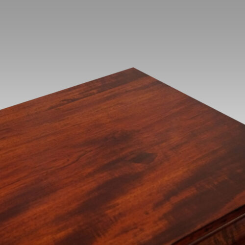 Victorian mahogany chiffonier top detail