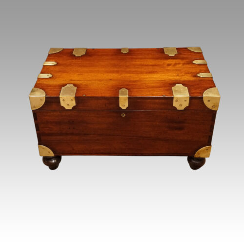 Victorian mahogany military chest