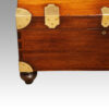 Victorian mahogany military chest corner