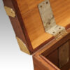 Victorian mahogany military chest hinge