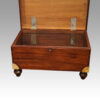 Victorian mahogany military chest inside