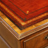 Walnut pedestal desk Waring and Gillows corner
