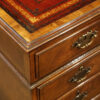 Walnut pedestal desk Waring and Gillows edge