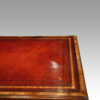 Walnut pedestal desk Waring and Gillows leather top detail