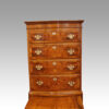 Walnut tallboy top detail