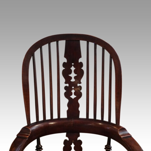 Antique Yorkshire broad arm chair back